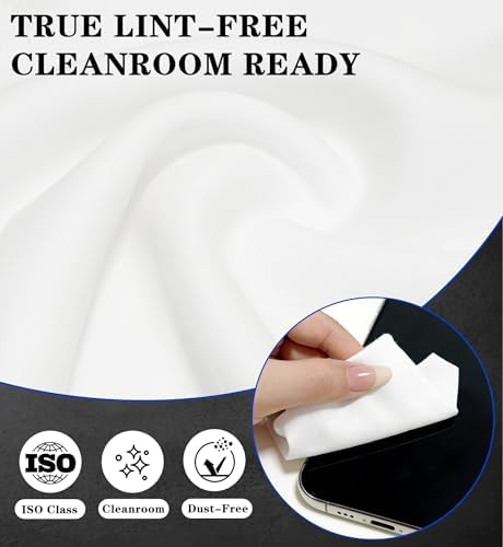 Polyester Lint-Free Wipes 150 Pack – 7"x7" Dusting & Electronic Cleaning Cloths - Image 2