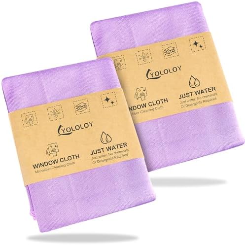 Norwεx Basic Package Window Cloth 2-Pack Just water without leaving streaks by YOLOLOY