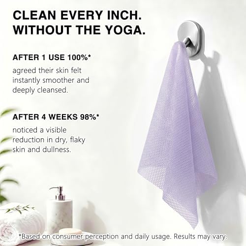 UJFQBH Authentic African Net Sponge 3 Pack, Exfoliating Body Scrubber - Image 5