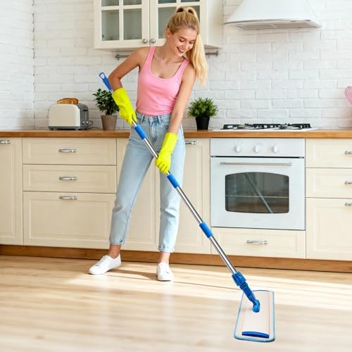 18" Professional Microfiber Mop Floor Cleaning, Flat Mop - Image 2