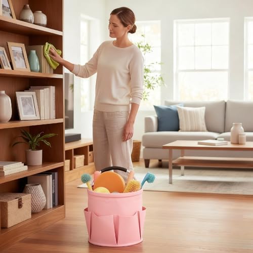 Cleaning Caddy for Cleaning Supplies, 17L Cleaning Supply Caddy - Image 3