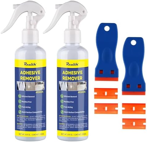 Realth Adhesive Remover Spray 8.45 fl oz 2 Pack by Realth