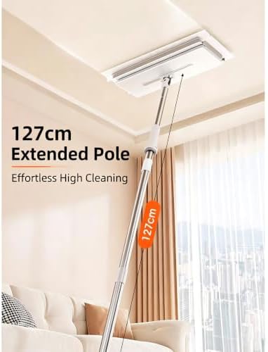 Hands Free Flat Mop, 360° Rotating Clamp Mop - Image 6