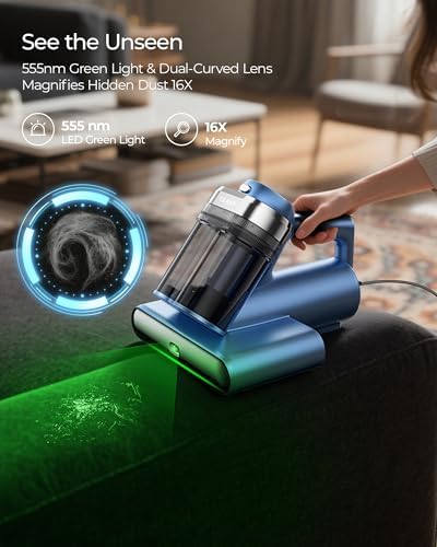 Teant Bed Mattress Vacuum, 18 kPa & Green Light Dust Detection - Image 2