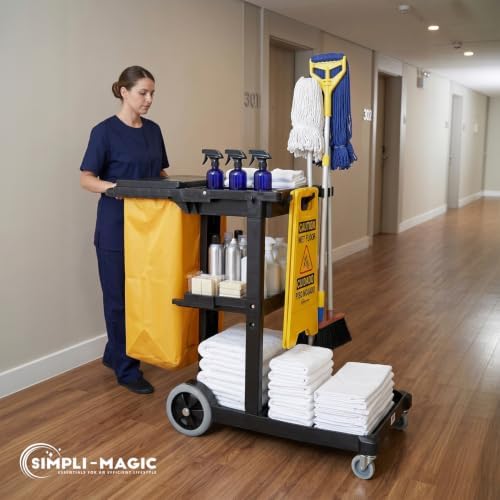 Simpli-Magic Commercial Cleaning Cart - Image 2