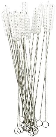 Honbay Straw Cleaner Brushes, nylon bristles stainless steel handle, Nylon by Unknown