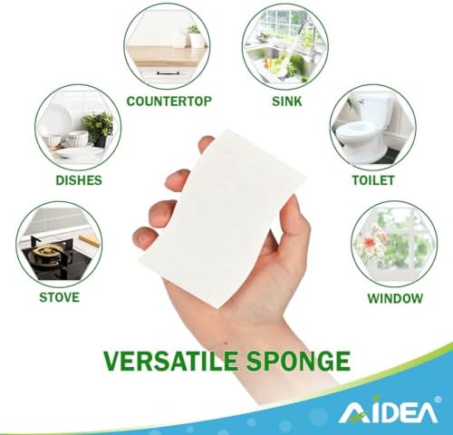 AIDEA Sponges Kitchen, Non-Scratch Scrub Sponge-24Count, Sponges - Image 6