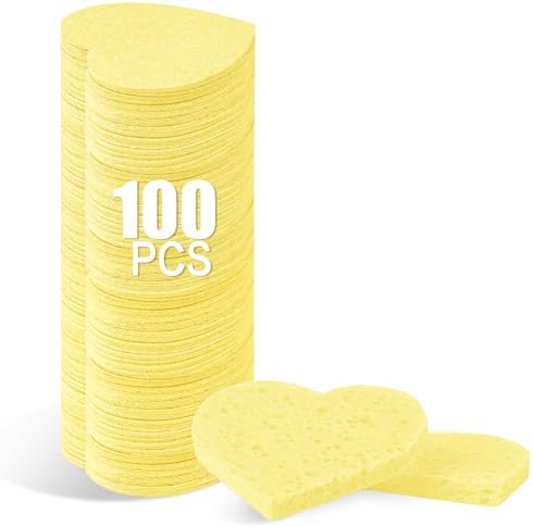 100-Count Compressed Facial Sponges by Mainlyrunmakeupsuppliers