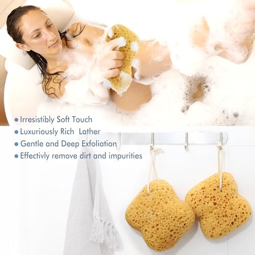 Shower Sponge 2-Pack – Exfoliating Body Scrubber - Image 3