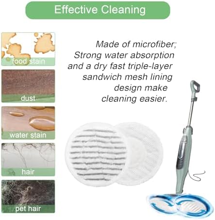 S8201 Steam Mop Pads Replacement - Image 5