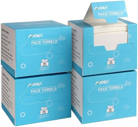 AIDEA Face Towels Disposable-200Ct, Face Cloths by AIDEAHOME