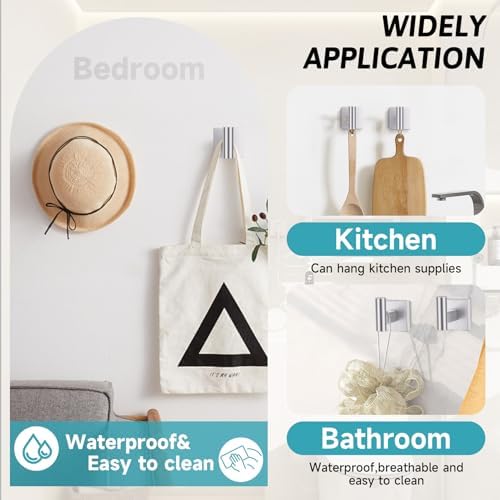 Brushed Nickel Bathroom Hardware Accessories Towel Bar Set, 10 Pieces Bathroom - Image 5