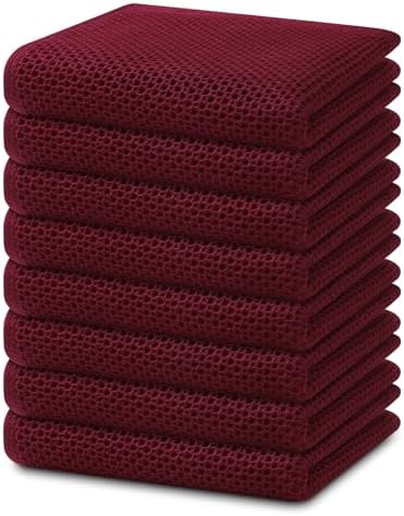 Homaxy 100% Cotton Waffle Weave Kitchen Dish Towels 8-Pack by Homaxy