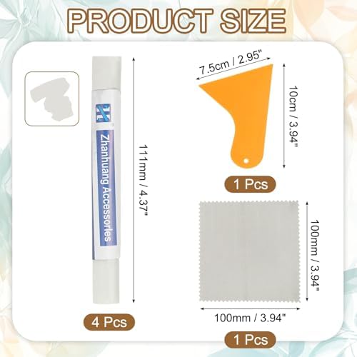 uxcell 4Pcs Wood Filler Sticks, Wood Repair Kit, Warm White - Image 2