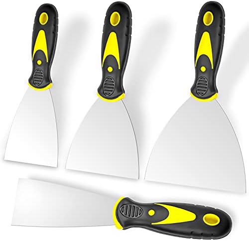 Putty Knife, Stainless Steel Paint Scraper, Taping Knife Tool by Beyotool