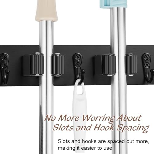 OUTNILI Mop and Broom Holder Wall Mount - Image 4
