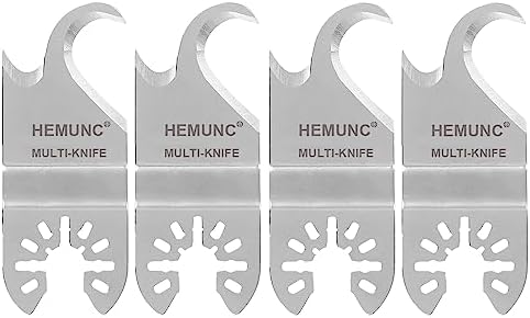4PCS Oscillating Multitool Saw Blades, Oscillating Multi Tool Hook Knife Blade by HEMUNC
