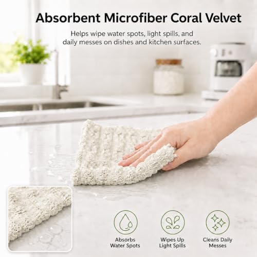 kimteny Microfiber Dish Cloths for Washing Dishes 24 Pack - Image 3