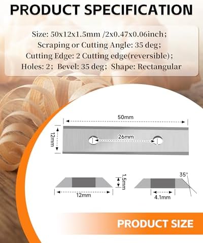 2" Paint Scraper Carbide Blades - Image 2