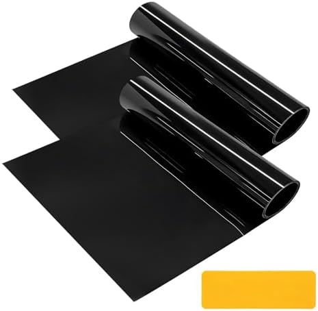 2PCS 7.87"x 59" Car Windshield Tint Strip Kit, 0% VLT Anti-Glare Auto Window by XJVSS