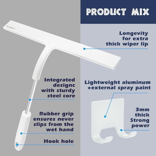 12 Inch Silicone Shower Squeegee - Image 3