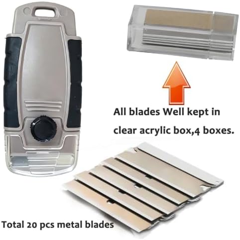 Plastic Razor Blade Scraper Hand Held Window Vinyl Tint Scraper Pack 2 - Image 4
