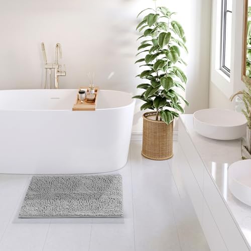 Hearth & Harbor Bathroom Rugs, Chenille Bath Mat - Image 4