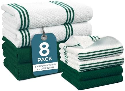Casa Platino Kitchen Towel Set 8 Pc by CasaPlatino
