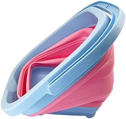 SAMMART Collapsible Rectangular Cleaning Bucket 5L- Foldable Camping Beach Sand - Image 3