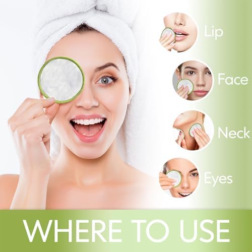 20 Pack Reusable Makeup Remover Face Pads - Image 2