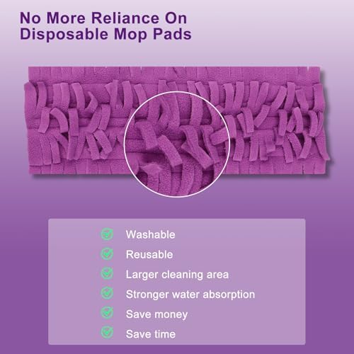 12Pack Mop Pads Refills for Swiffer Power Mop Washable & Reusable - Image 5