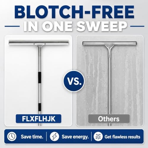 Large Floor Squeegee, 304 Stainless Steel Heavy Duty Water Removal Tool - Image 3