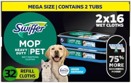 Swiffer Heavy Duty Mop Wet Multi-Surface Cloth Refills by Swiffer