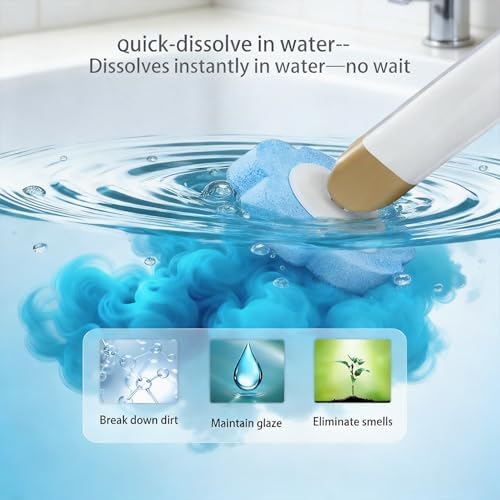 Disposable Toilet Brush with 48 Refills Holder Wall Mount Scrub kit - Image 3