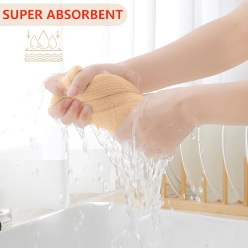 Homaxy 100% Cotton Waffle Weave Kitchen Dish Towels 8-Pack - Image 3