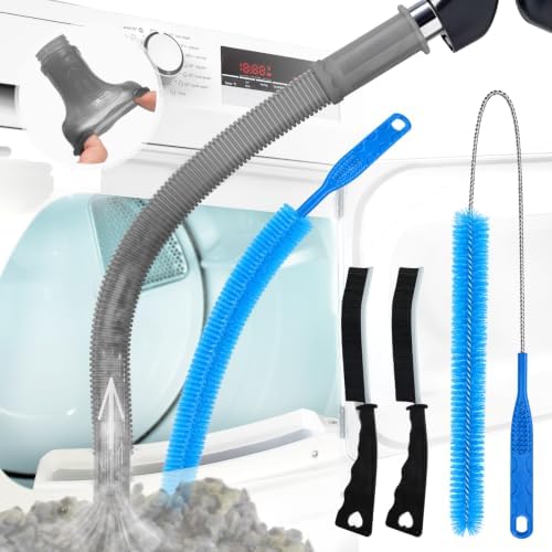 Sealegend 5Pack Dryer Vent Cleaner Kit Vacuum Hose Attachment & Brush Gray by Sealegend