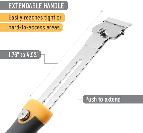 Bates- Razor Blade Scraper Set, 2 Pack, Standard & Adjustable Handle - Image 4