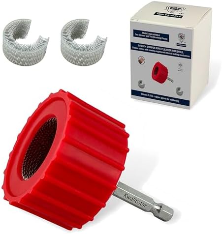 1.0-Inch Copper Pipe Cleaner for Power Drill, Model InerLok100-A Cleans Copper by Kwalitistar