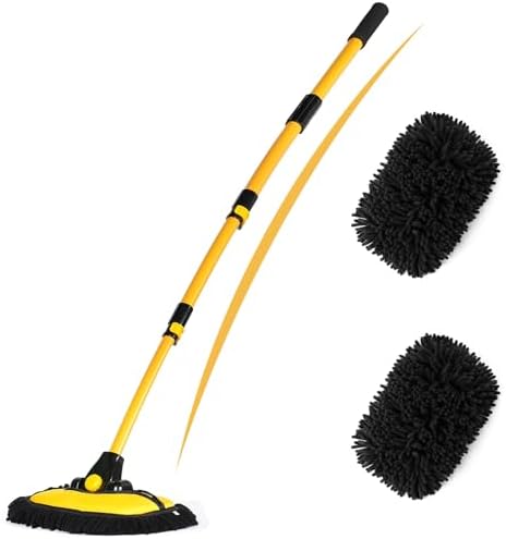 EVERRUSH 56.7" Car Wash Brush Mop Microfiber Car Washing Sponge by EVERRUSH