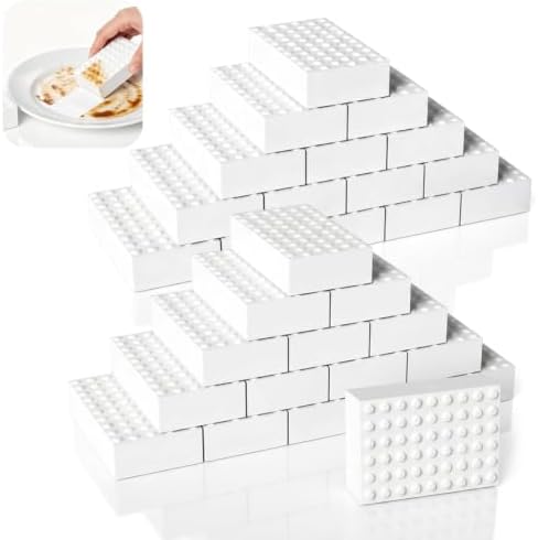 50 Pack 2X Density Melamine Sponges Long Lasting Magic Cleaning Eraser Pads by garvonti