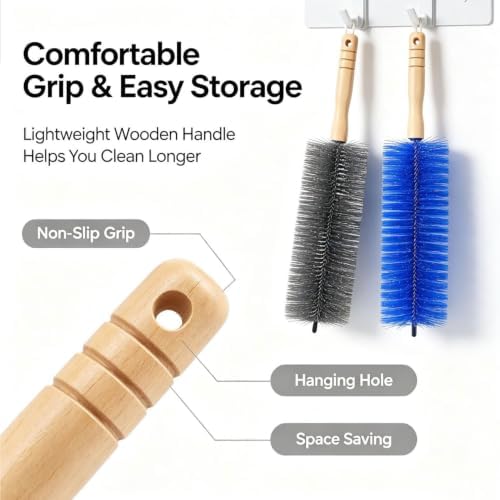 Bendable Microfiber Head, 2026 Upgraded Fan Cleaner Brush Reusable Dust Remover - Image 6