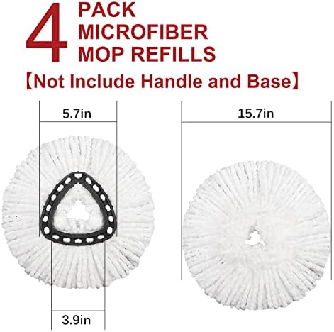4 Pack Mop Replacement Heads Compatible - Image 3