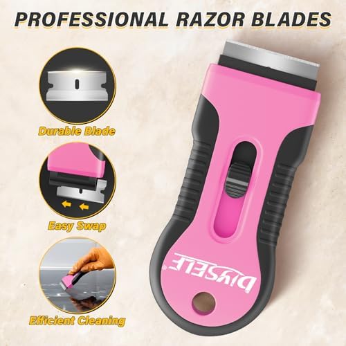 DIYSELF 2 Pack Razor Blade Scraper, Razor Scraper - Image 5