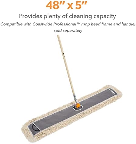 Coastwide Professional Cut-End Dust Mop Head, 48x5 In - Image 5
