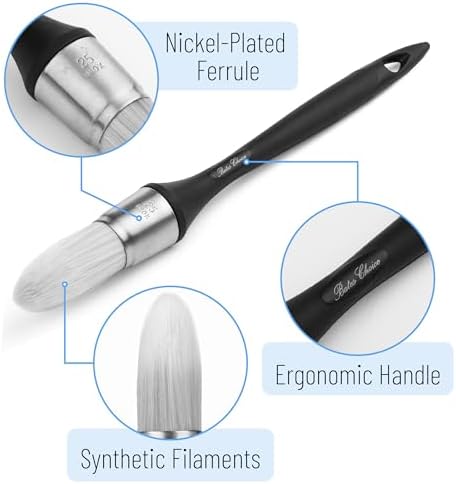 Bates- Trim Paint Brush, 3/4” and 1”, Ergonomic Handle, Trim Brushes - Image 3