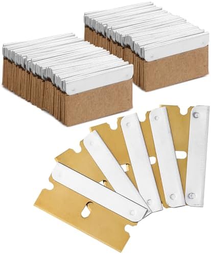 Bates- Single Edge Razor Blades, 100 Pack, Carbon Steel Razor Blades Single by BatesChoice
