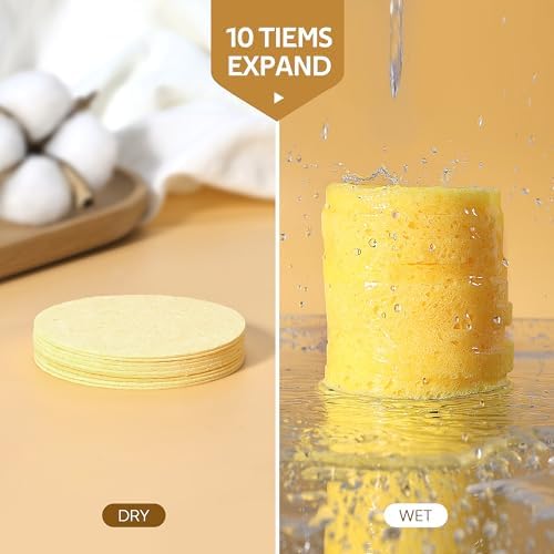 GAINWELL 50-Count Compressed Facial Sponges - Image 4