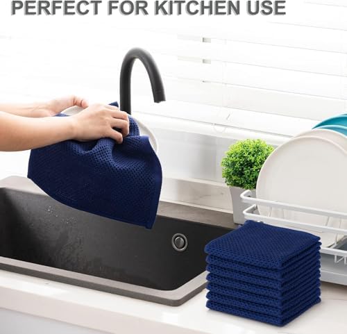 joybest Cotton Kitchen Dish Cloths, 12x12 Inches - Image 5