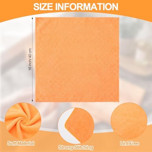 Nuenen Car Microfiber Clean Cloths, 16 x 16 Inch - Image 3