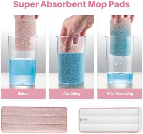 JOYMOOP Flat Mop Pads, Microfiber Cleaning Refills, Washable Replacement Pads - Image 3